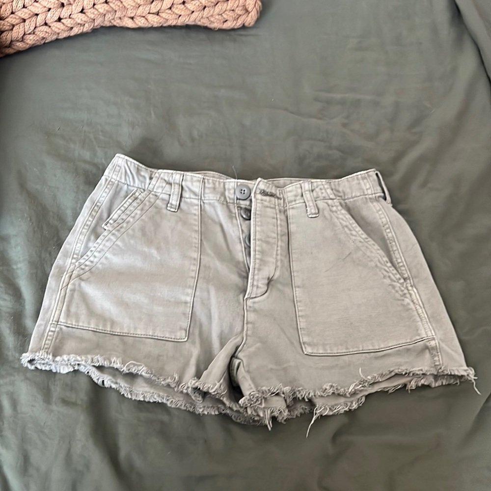 American Eagle medium rise shorts.